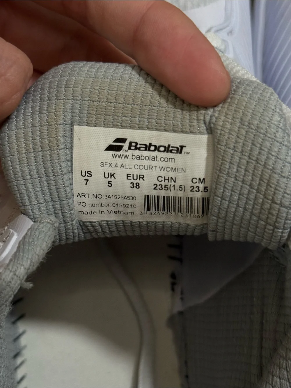 Women’s Athletic Tennis Shoes - White/Grey